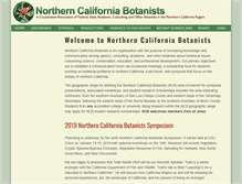 Tablet Screenshot of norcalbotanists.org